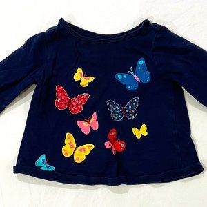 First Impressions Infant Girls Navy Blue Shirt - 6-9 Months